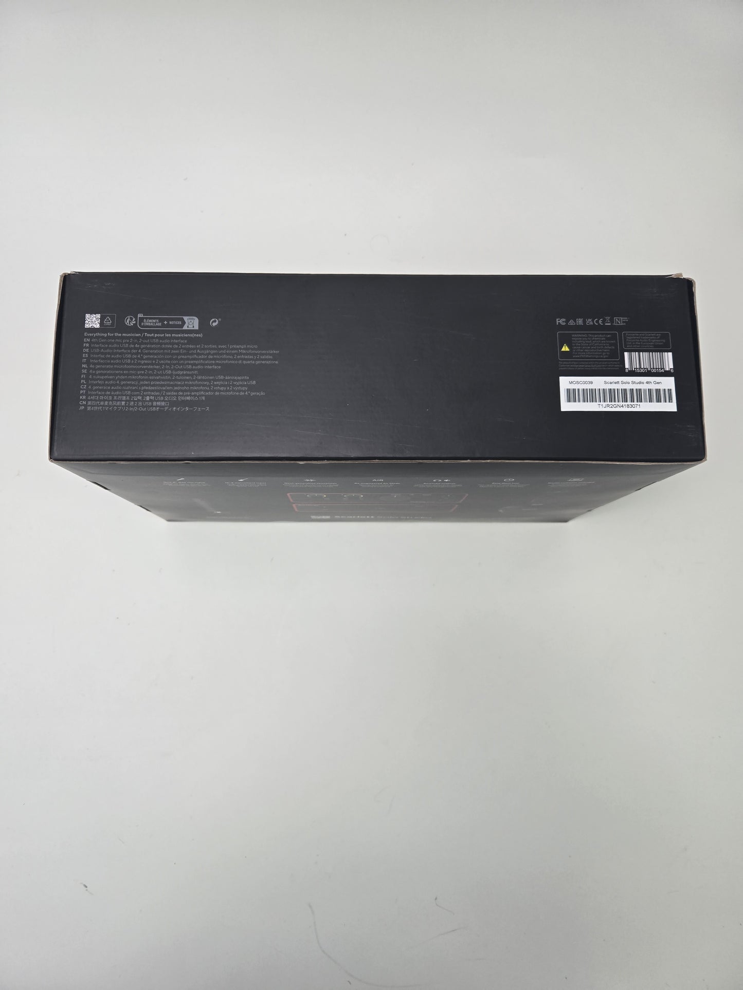 Focusrite Scarlett Solo Studio 4th Gen studio MOSC0039