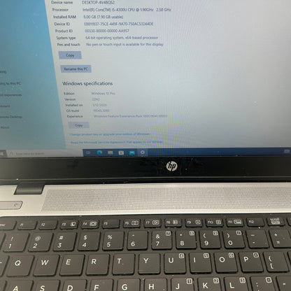 HP EliteBook 840 G1 14" i5-4300U 2.5GHz 8GB RAM 256GB SSD