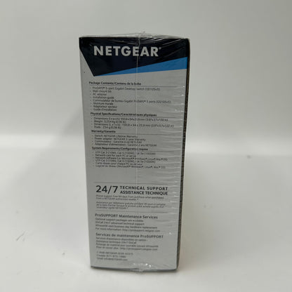 Netgear GS105 5-Port Gigabit Desktop Switch MV12W-HW