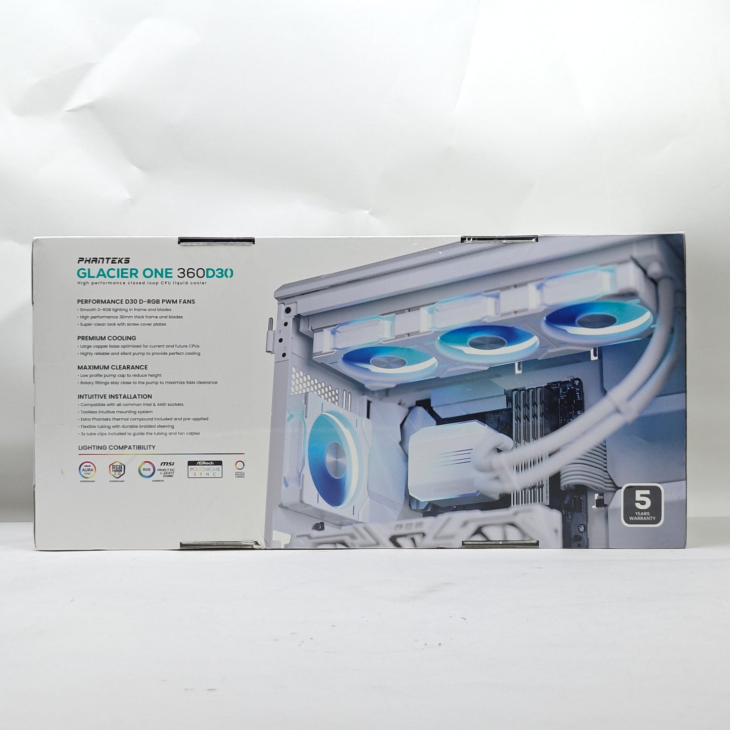 New Phanteks Glacier One 360 D30 Closed-Loop AIO CPU Liquid Cooler PH-GO360D30