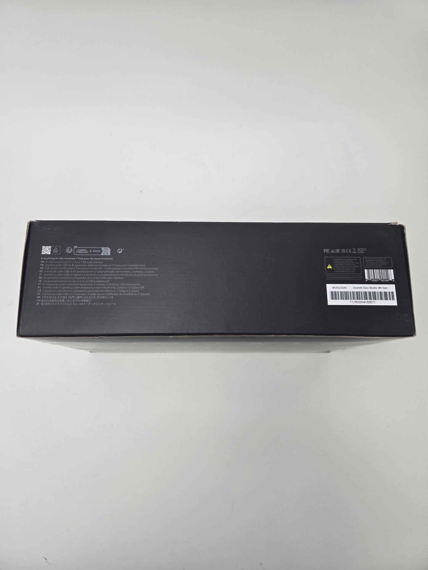 Focusrite Scarlett Solo Studio 4th Gen studio MOSC0039