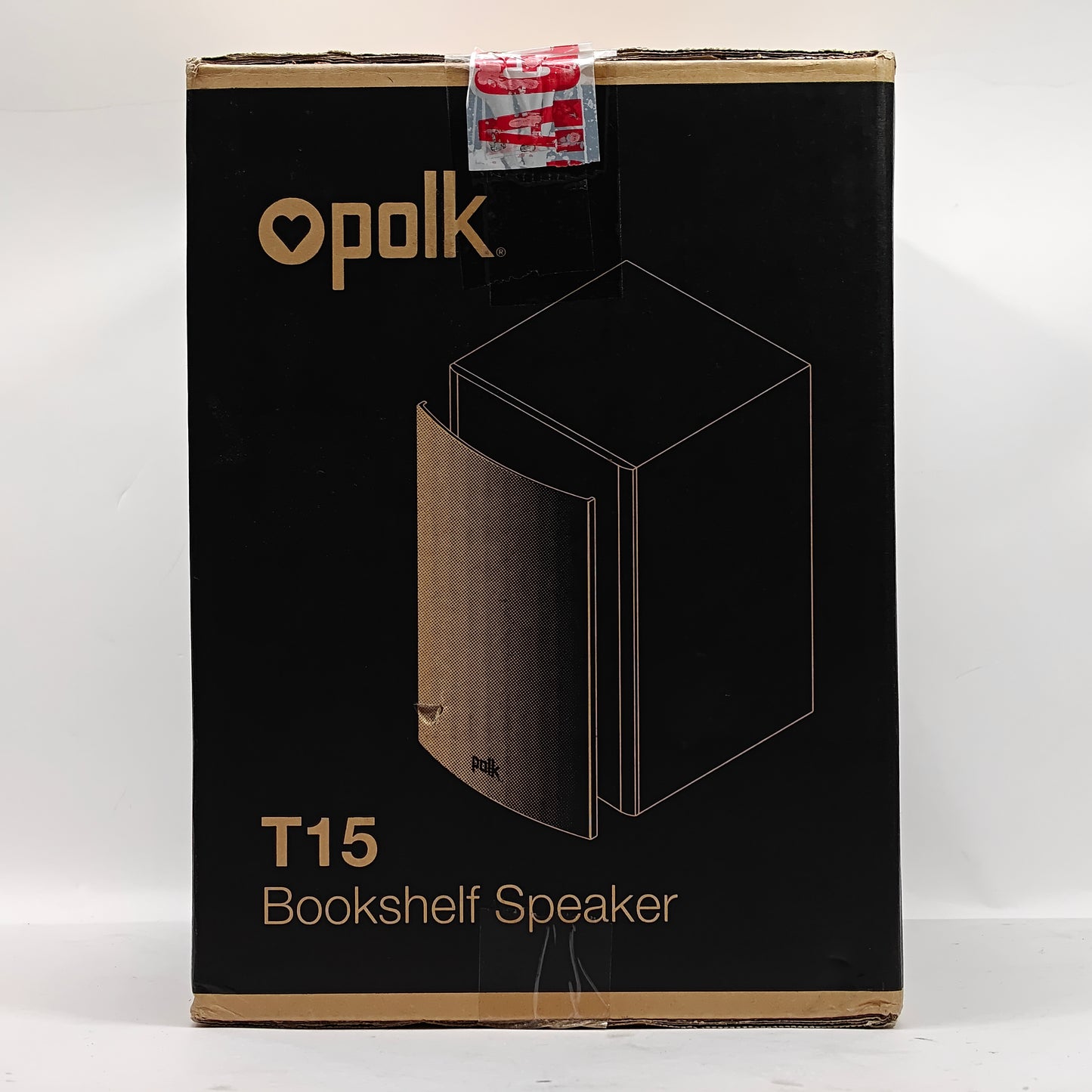 New Polk Audio T15 Bookshelf Speaker Powered Bookshelf Speakers Black AM1565-C