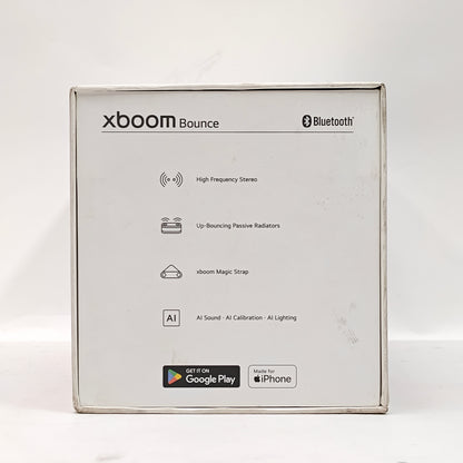 New LG xboom Bounce Portable Bluetooth Speaker Black AUSAWBK
