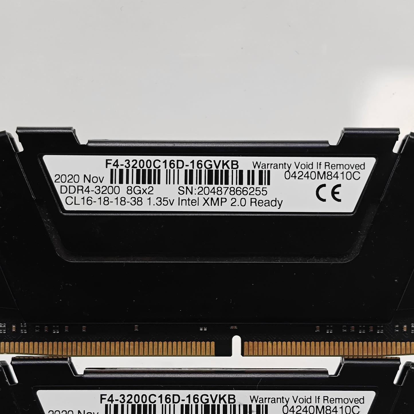 G.Skill Ripjaws V 16GB (2x8GB) RAM DDR4 3200MHz F4-3200C16D-16GVKB