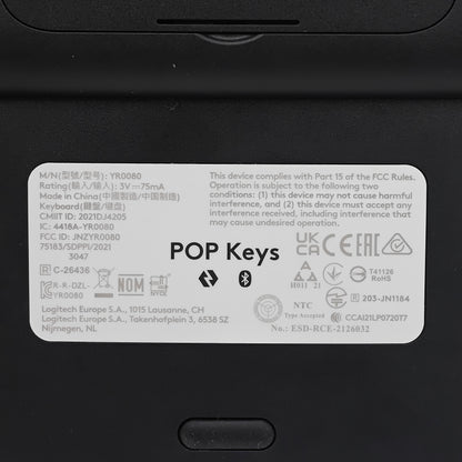 Logitech POP Keys YR0080 Wireless Wireless Keyboard Black/Yellow