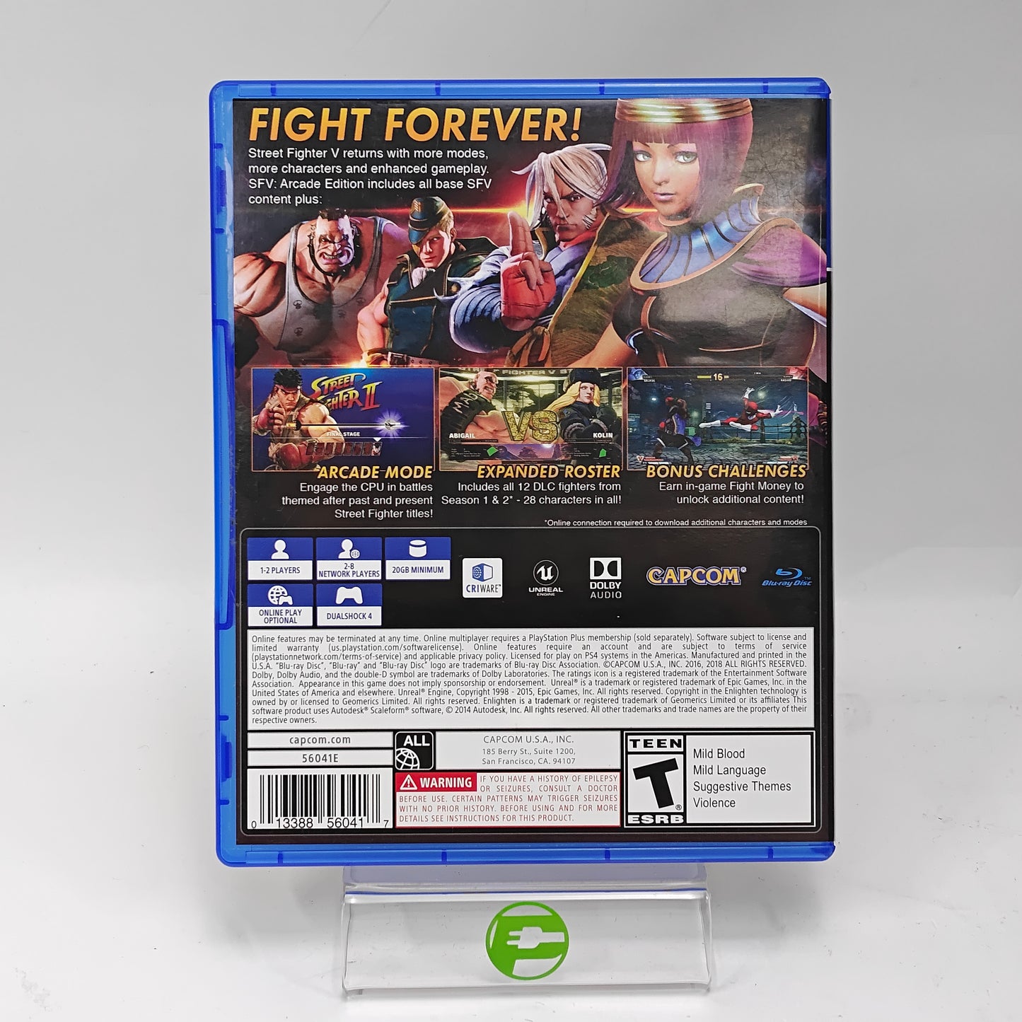 Street Fighter V Arcade Edition (Sony PlayStation 4 PS4, 2018)