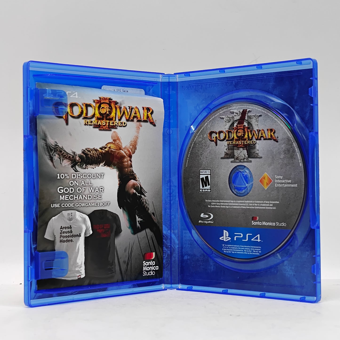 God of War III: Remastered (Sony PlayStation 4 PS4, 2015)