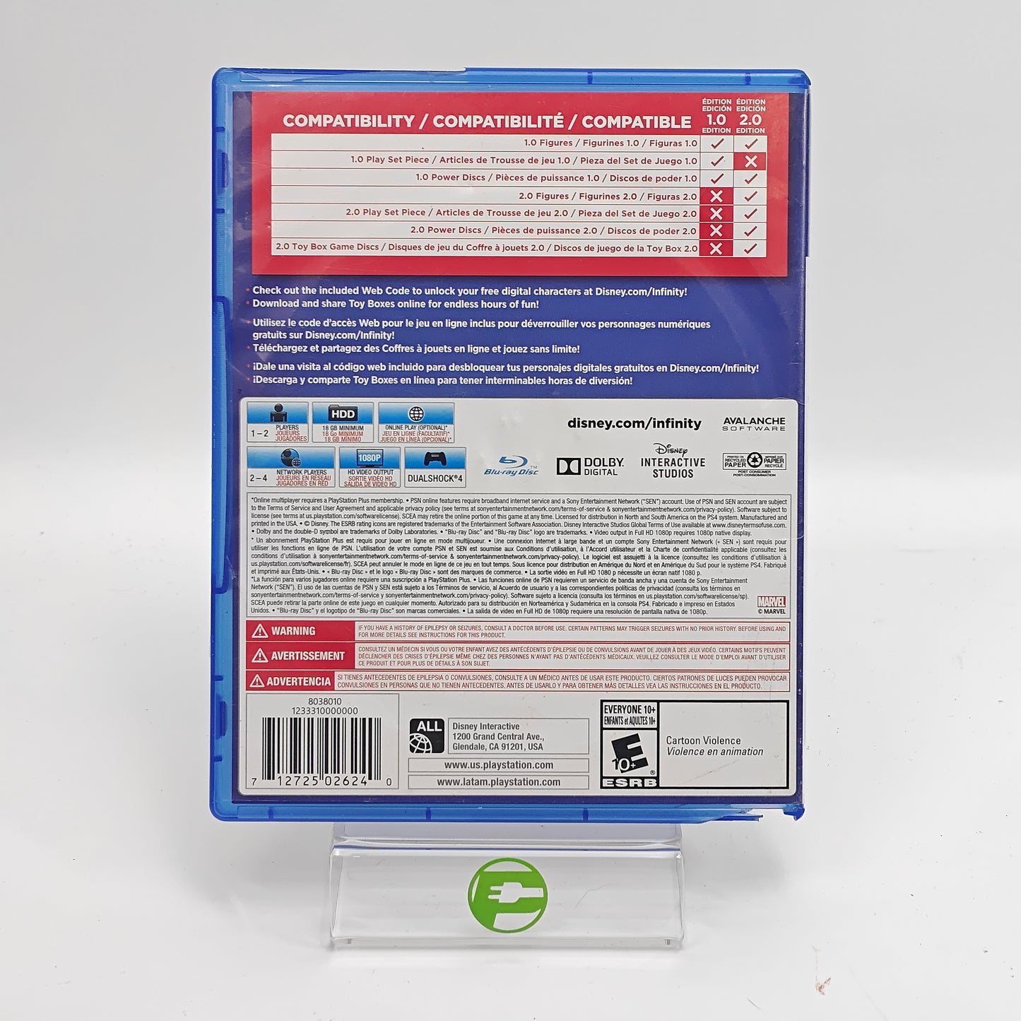 Disney Infinity [2.0 Edition] (Sony PlayStation 4 PS4, 2014)