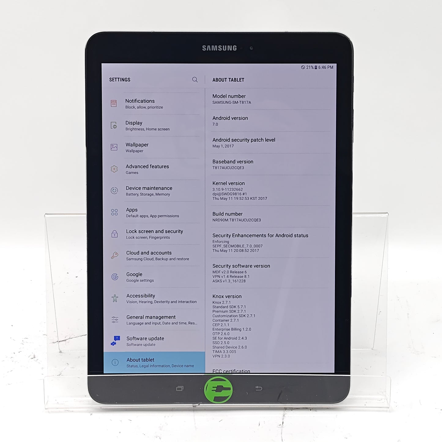 WiFi Only Samsung Galaxy Tab S2 9.7" 32GB Black SM-T817A