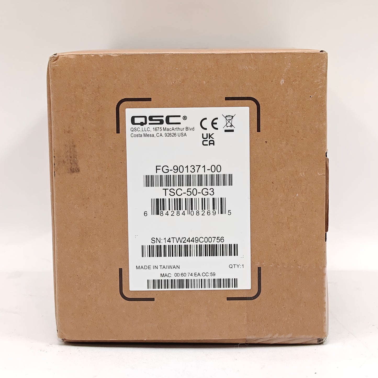 New QSC Q-SYS 5" Touch Screen Controller TSC-50-G3