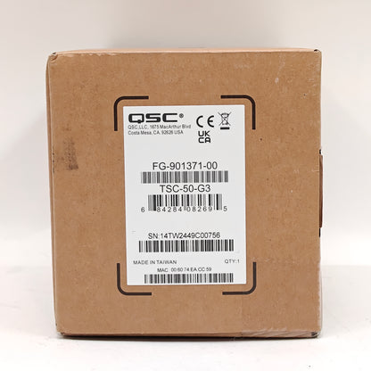 New QSC Q-SYS 5" Touch Screen Controller TSC-50-G3